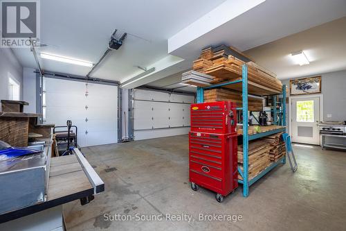 Secondary Garage - 505556 Grey Road 1 Road, Georgian Bluffs, ON - Indoor Photo Showing Garage