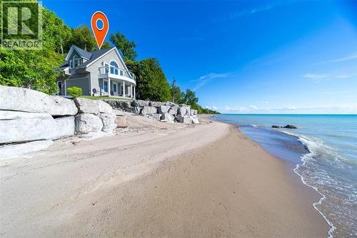 73437 Sandy Beach Drive, Huron County, ON - Outdoor With Body Of Water