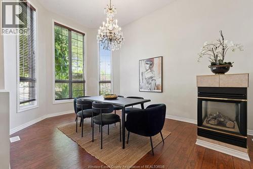 1544 Imperial Crescent, Windsor, ON - Indoor Photo Showing Dining Room With Fireplace