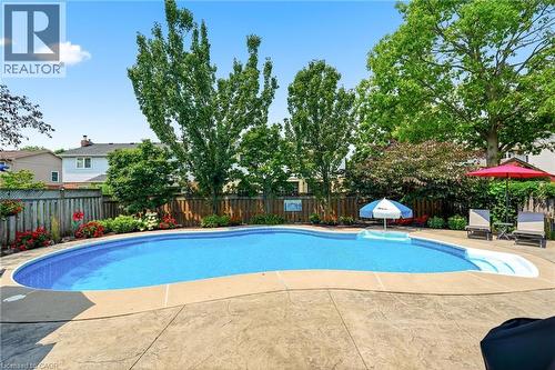 35 Culotta Drive, Waterdown, ON - Outdoor With In Ground Pool With Deck Patio Veranda With Backyard