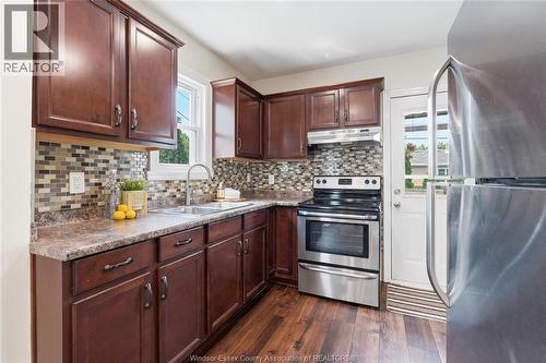1585 Pillette, Windsor, ON - Indoor Photo Showing Kitchen With Double Sink
