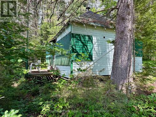 Dryland boathouse sits at the shore - 17 Whitefish Lake Apl1582, Algonquin Highlands (Lawrence), ON - Outdoor