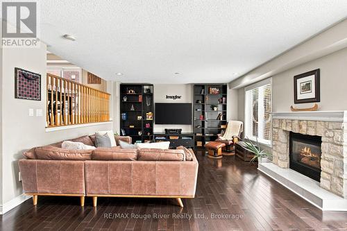52 Mortimer Crescent, Ajax (Central West), ON - Indoor Photo Showing Living Room With Fireplace