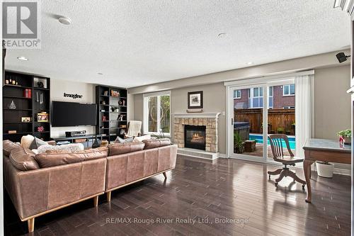 52 Mortimer Crescent, Ajax (Central West), ON - Indoor Photo Showing Living Room With Fireplace