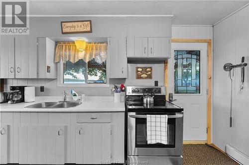30 Caron Road, Lavigne, ON - Indoor Photo Showing Kitchen With Double Sink