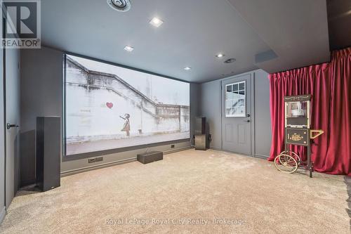 132 inch screen with theatre sound - 33 Edgehill Drive, Guelph (Exhibition Park), ON - Indoor Photo Showing Other Room