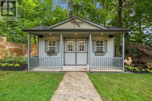10x20 w hydro. 4 ft covered porch -both doors open - 33 Edgehill Drive, Guelph (Exhibition Park), ON - Outdoor With Deck Patio Veranda
