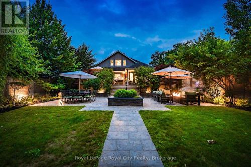 40 feet of grass from the patio to the shed - 33 Edgehill Drive, Guelph (Exhibition Park), ON - Outdoor With Deck Patio Veranda