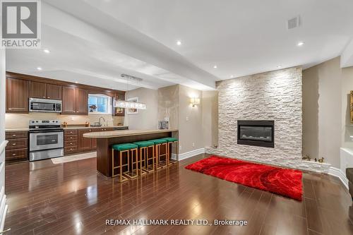 384 Kennedy Street W, Aurora, ON - Indoor With Fireplace