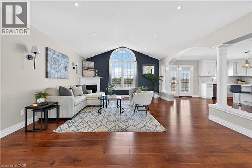 1140 River Road, Cayuga, ON - Indoor Photo Showing Living Room With Fireplace