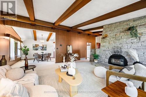 2 Churchill Street, Kingston (Central City West), ON - Indoor Photo Showing Living Room With Fireplace