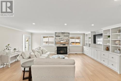 771 Traceys Hill Road, Kawartha Lakes (Emily), ON - Indoor Photo Showing Living Room With Fireplace