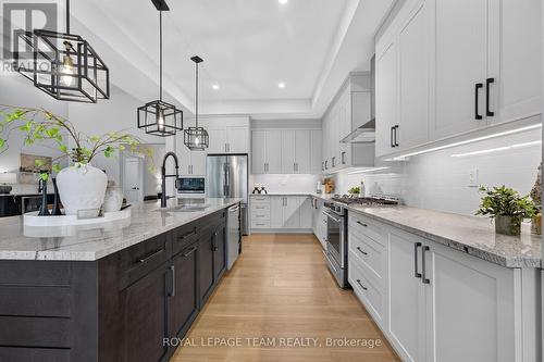 Refined finishes including quartz countertops - 10 B Brigade Avenue, Ottawa, ON - Indoor Photo Showing Kitchen With Upgraded Kitchen