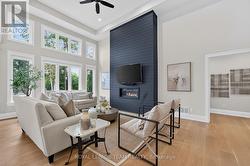 Fireplace is the show piece of this area - 