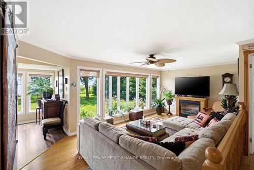 6588 Tree Haven Road, South Glengarry, ON - Indoor Photo Showing Living Room With Fireplace