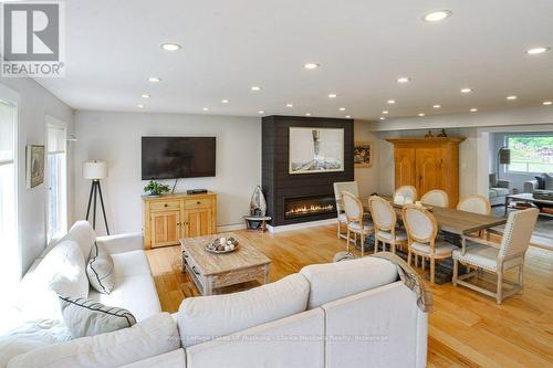 1572 Laughlin Falls Road, Severn, ON - Indoor Photo Showing Other Room With Fireplace