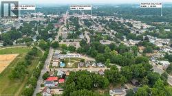 Aerial perspective of a development site within an established urban area - 