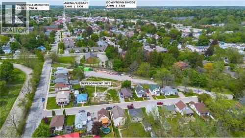 Aerial view - 7 James Street, Simcoe, ON 