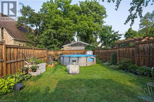34 Poplar Avenue, Hamilton, ON - Outdoor With Above Ground Pool With Backyard