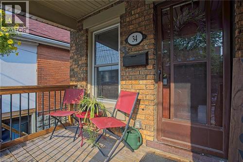 34 Poplar Avenue, Hamilton, ON - Outdoor With Deck Patio Veranda With Exterior