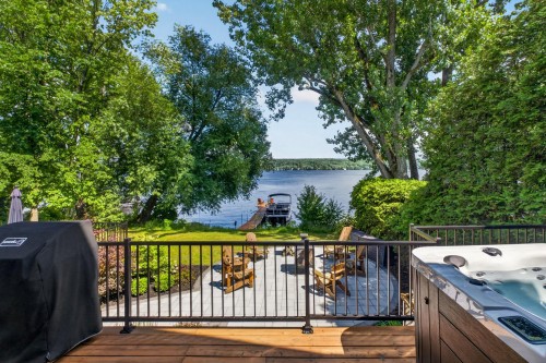 Balcony - 124 Rue Monseigneur-Vel, Magog, QC - Outdoor With Body Of Water