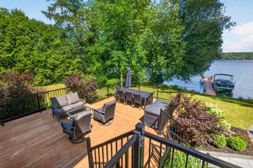 Patio - 124 Rue Monseigneur-Vel, Magog, QC - Outdoor With Body Of Water