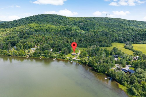 Aerial View - 215  - 217 Ch. Paquette, Mont-Tremblant, QC - Outdoor With Body Of Water With View