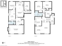MAIN AND LOWER LEVEL FLOOR PLANS - 