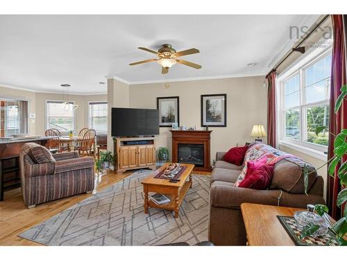 80 Abercrombie Loop, Abercrombie, NS - Indoor Photo Showing Living Room With Fireplace