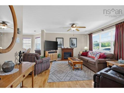 80 Abercrombie Loop, Abercrombie, NS - Indoor Photo Showing Living Room With Fireplace