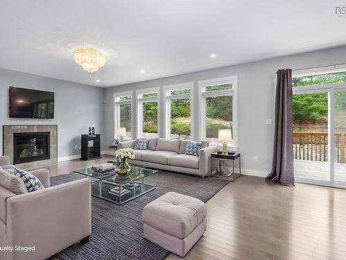 382 Starboard Drive, Halifax, NS - Indoor Photo Showing Living Room With Fireplace