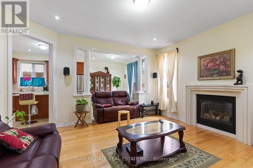 80 Durango Drive, Brampton, ON - Indoor Photo Showing Living Room With Fireplace