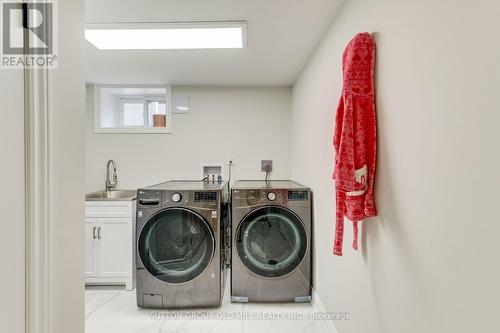 Laundry on lower level - 85 Bonnyview Drive, Toronto, ON - Indoor Photo Showing Laundry Room