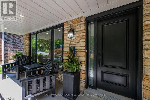 Covered front porch - 85 Bonnyview Drive, Toronto, ON -  With Fireplace With Exterior