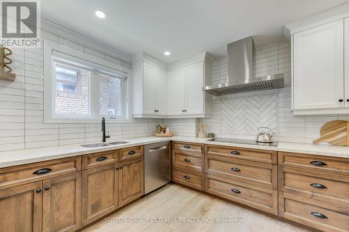 Custom kitchen - 85 Bonnyview Drive, Toronto, ON - Indoor Photo Showing Kitchen With Double Sink