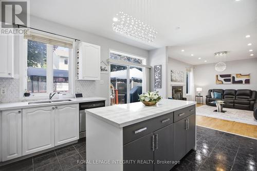 1165 Klondike Road, Ottawa, ON - Indoor Photo Showing Kitchen With Fireplace With Double Sink