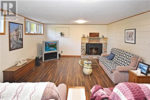 1066 Delwood Court, Sudbury, ON - Indoor Photo Showing Living Room With Fireplace
