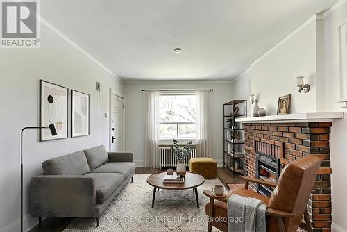 18 Edgewood Avenue, Toronto, ON - Indoor Photo Showing Living Room With Fireplace