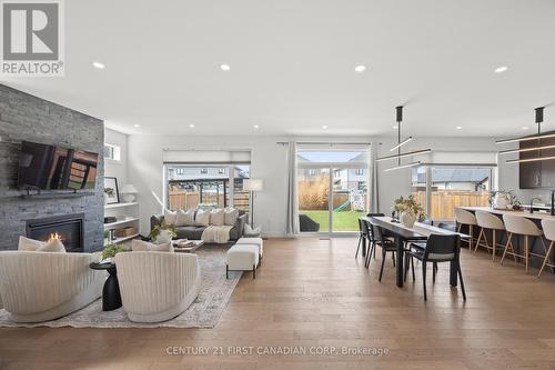 10 Beaty Lane, Zorra (Thamesford), ON - Indoor Photo Showing Living Room With Fireplace