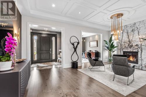 61 Ria Court, King, ON - Indoor With Fireplace
