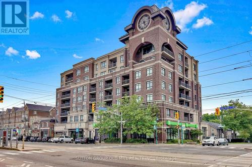 707 - 3563 Lake Shore Boulevard W, Toronto, ON - Outdoor With Balcony With Facade