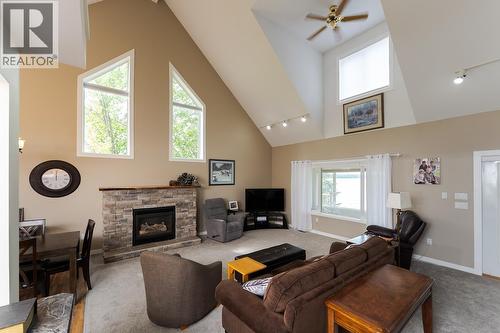 1165 Adams Road, Prince George, BC - Indoor Photo Showing Living Room With Fireplace