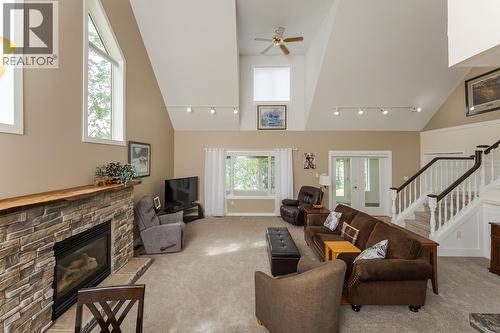 1165 Adams Road, Prince George, BC - Indoor Photo Showing Other Room With Fireplace