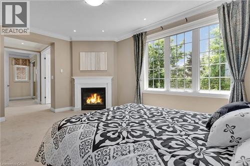 170 Garth Massey Drive, Cambridge, ON - Indoor Photo Showing Bedroom With Fireplace