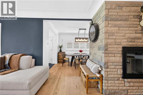 4 Compton Place, Hamilton, ON - Indoor With Fireplace