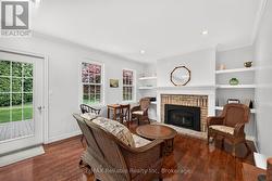 Gas fireplace in family room - 