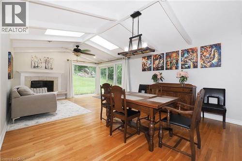 181 Lincoln Road, Waterloo, ON - Indoor Photo Showing Dining Room With Fireplace