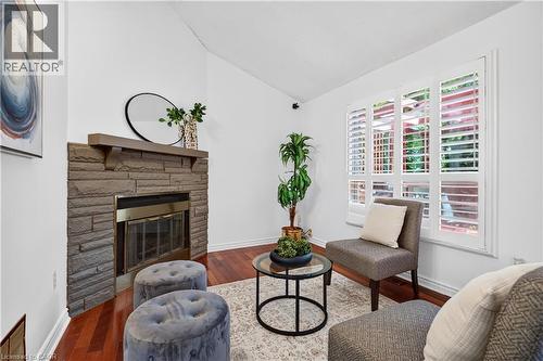 3631 Cherrington Crescent, Mississauga, ON - Indoor Photo Showing Living Room With Fireplace
