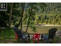 Fire pit overlooking Slocan River. - 3045 Bower Road, Slocan Park, BC 