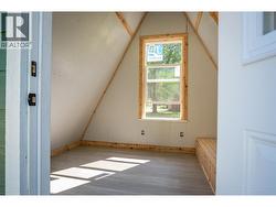 Interior of A-Frame with the skylight. - 